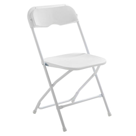 Chaise pliante blanche de réception en PEHD – Chaise de Reception – HygiRéa