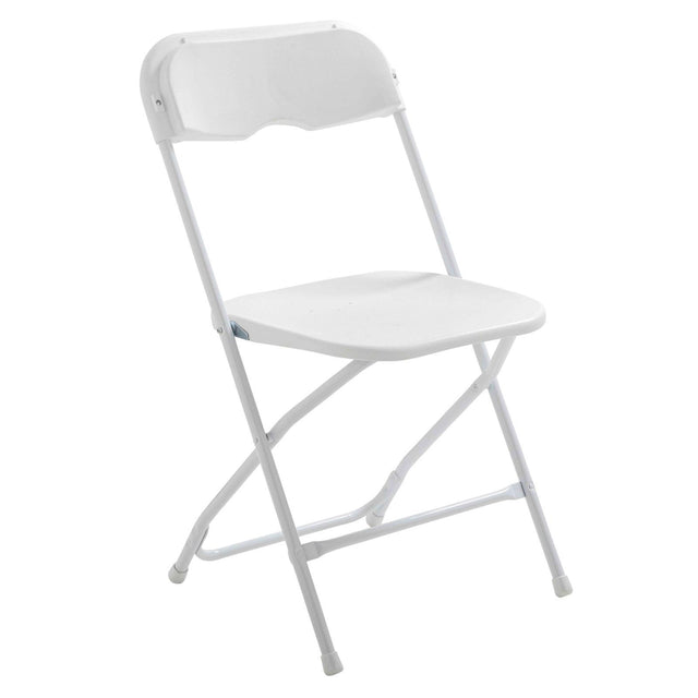 Chaise pliante blanche de réception en PEHD – Chaise de Reception – HygiRéa