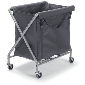 NX1501 CHARIOT A LINGE "X" PLIANT + 1 SAC EN TOILE RENFORCEE 150L – Chariots – HygiRéa