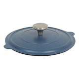 Cocotte avec panier et ustensile 24 cm fonte d'aluminium bleu