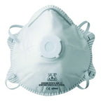 Demi-masque filtrant blanc à coque avec valve FFP2 NR D – Masques – HygiRéa