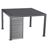 Persienne pour pergola Evora côté graphite – – HygiRéa