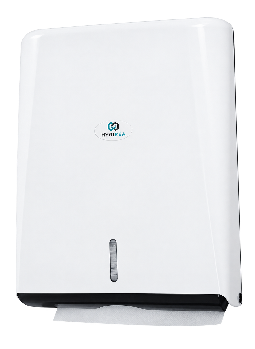 DISTRIBUTEUR BLANC ESSUIE-MAINS PLIÉS