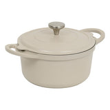 Cocotte avec panier et ustensile 24 cm fonte d'aluminium taupe