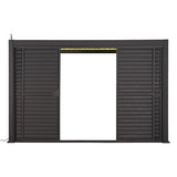 Persiennes coulissantes pour pergola Evora côté 3,6 m graphite – – HygiRéa