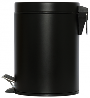 Collecteur à pédale 5 L NOIR MAT (avec bac intérieur en plastique) – Collecteur à Pédale – HygiRéa