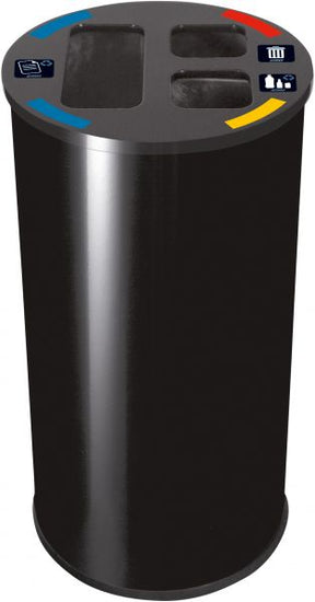 Collecteur 60L tri sélectif (3 compartiments) – Collecteur recyclage – HygiRéa