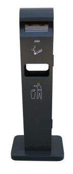 Cendrier sur pied avec corbeille 2L/8L – Cendrier Totem et Collecteur – HygiRéa