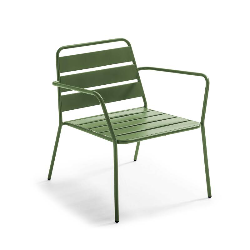 FAUTEUIL DE JARDIN BAS EN MÉTAL - PALAVIAS