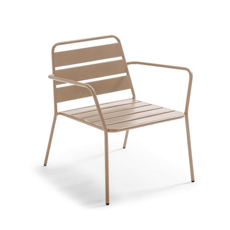FAUTEUIL DE JARDIN BAS EN MÉTAL - PALAVIAS