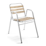 CHAISE DE JARDIN EN BOIS ET ALUMINIUM - TIME SQUARE
