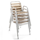 CHAISE DE JARDIN EN BOIS ET ALUMINIUM - TIME SQUARE