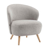 FAUTEUIL RELAX EN TISSU ET BOIS - JERY