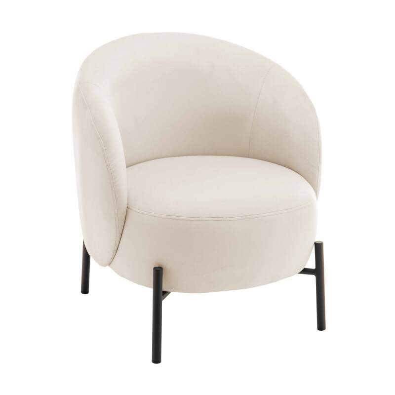 FAUTEUIL RELAX EN TISSU ET MÉTAL - JUYDE