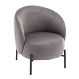 FAUTEUIL RELAX EN TISSU ET MÉTAL - JUYDE