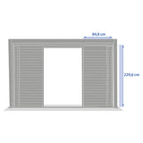 Persiennes coulissantes pour pergola Evora côté 3,6 m graphite – – HygiRéa