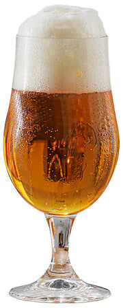 Lot de 4 verres à bière sur pied 37 cl