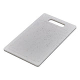 Planche à découper 25x 15 cm PP blanc effet pierre