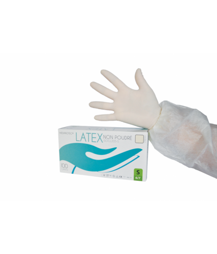 Gant Latex non poudré rugueux – Gant Latex – HygiRéa