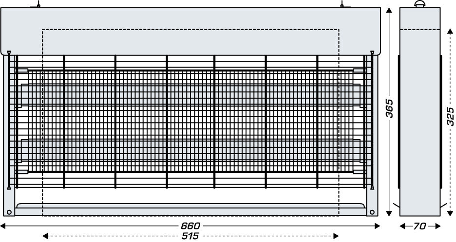 INOX standard LED 80 – Désinsectiseur – HygiRéa
