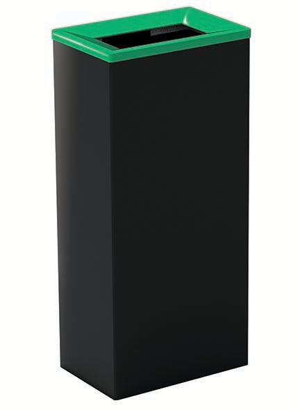 COLLECTEUR METAL TRI SELECTIF 60L NOIR