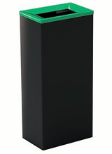 COLLECTEUR METAL TRI SELECTIF 60L NOIR