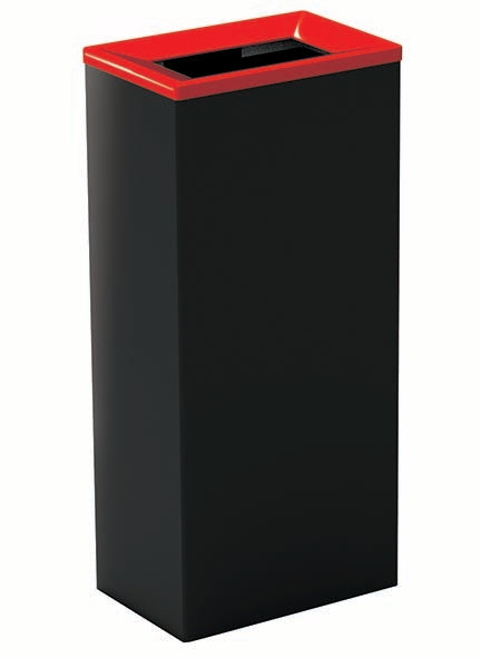 COLLECTEUR METAL TRI SELECTIF 60L NOIR