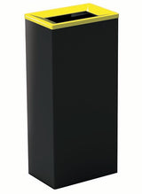 COLLECTEUR METAL TRI SELECTIF 60L NOIR