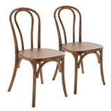 CHAISE EN BOIS D'ORME - ELISA - LOT DE 2