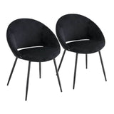 Chaise Structure peuplier. acier et velours – Chaises d'intérieurs – HygiRéa