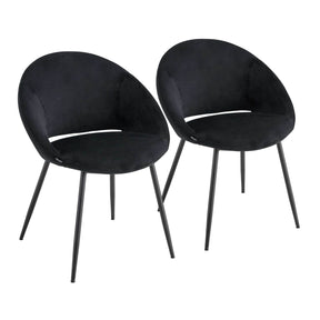 Chaise Structure peuplier. acier et velours – Chaises d'intérieurs – HygiRéa