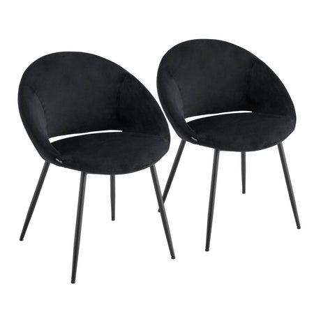 Chaise Structure peuplier. acier et velours – Chaises d'intérieurs – HygiRéa