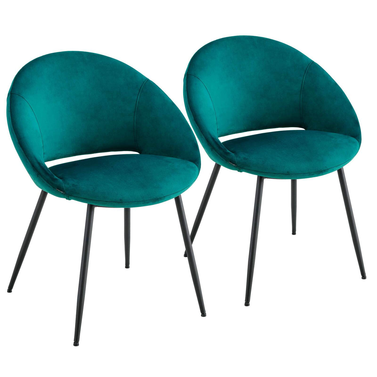 Chaise Structure peuplier. acier et velours – Chaises d'intérieurs – HygiRéa