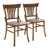 CHAISE EN BOIS D'ORME - ESTEL - LOT DE 2