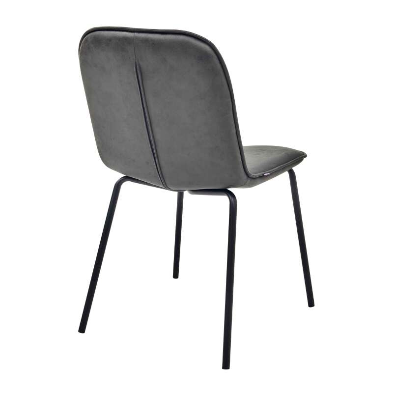 CHAISES EFFET CUIT ET MÉTAL - ALYX - LOT DE 2