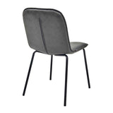 CHAISES EFFET CUIT ET MÉTAL - ALYX - LOT DE 2
