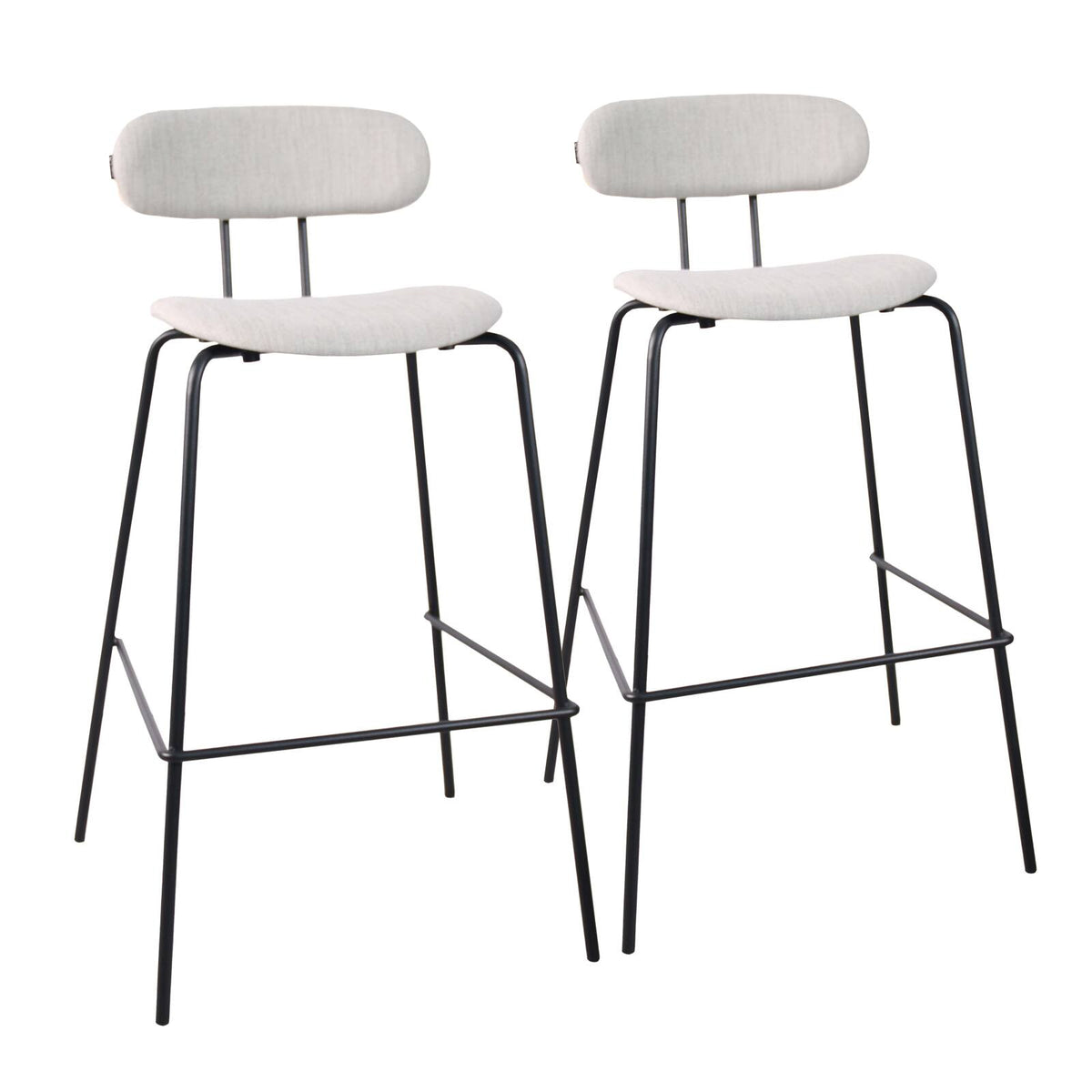Chaise Haute Tissu Bois et Acier – Chaises Hautes – HygiRéa