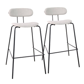 Chaise Haute Tissu Bois et Acier – Chaises Hautes – HygiRéa
