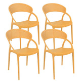 CHAISES EN PLASTIQUE - MARID - LOT DE 4