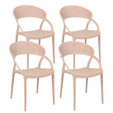 CHAISES EN PLASTIQUE - MARID - LOT DE 4