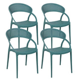 CHAISES EN PLASTIQUE - MARID - LOT DE 4