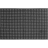 TAPIS CAILLEBOTIS 80X120CM CAOUTCHOUC - NOIR