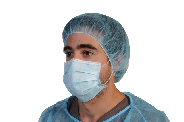 Masque PLP bleu 3 plis de chirurgie haute filtration à élastiques – Masques – HygiRéa