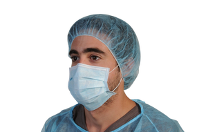 Masque PLP bleu 3 plis de chirurgie haute filtration à élastiques – Masques – HygiRéa