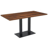 PIED DE TABLE DOUBLE EN MÉTAL 72CM - MYLTON