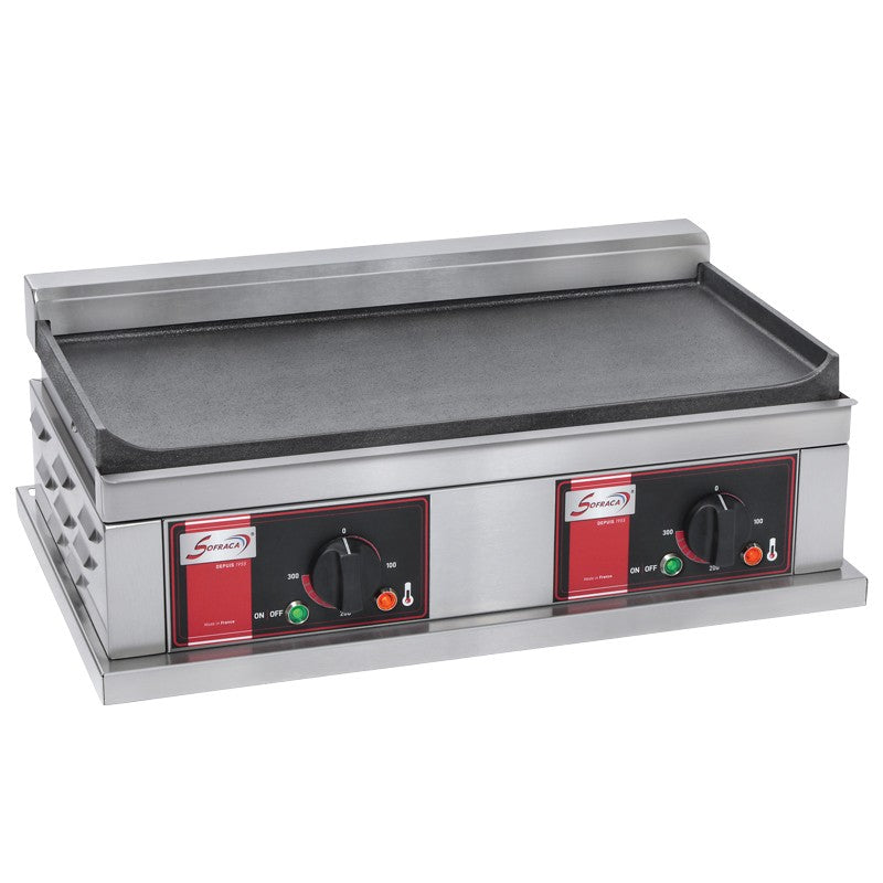 PLAQUE DOUBLE ET LISSE SPÉCIALE HAMBURGERS - 230 V