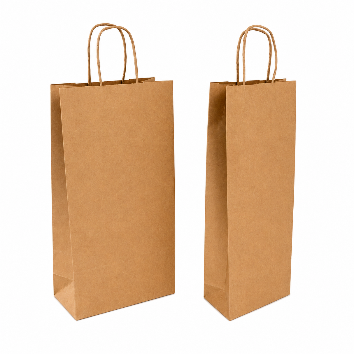 SACS KRAFT POUR 1 ET 2 BOUTEILLES