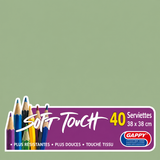 Serviettes soft touch 38x38cm 2 plis – Serviettes Jetables – HygiRéa