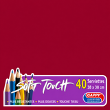 Serviettes soft touch 38x38cm 2 plis – Serviettes Jetables – HygiRéa