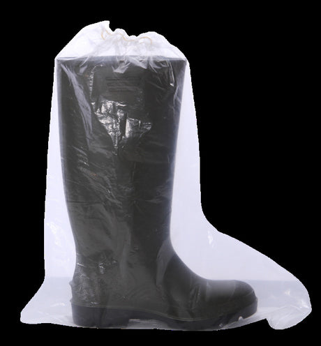 Sur-bottes PE BD gaufré transparent – Surchaussures – HygiRéa
